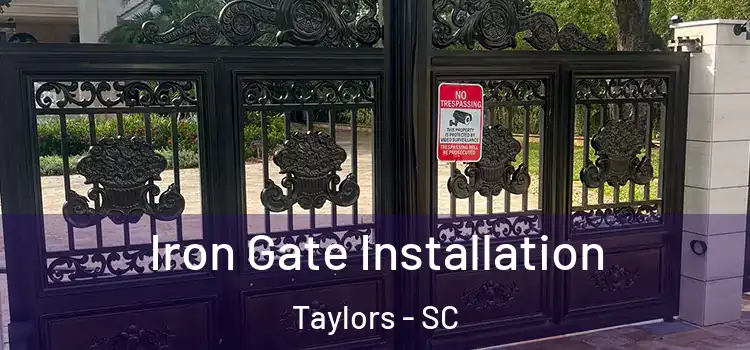 Iron Gate Installation Taylors - SC